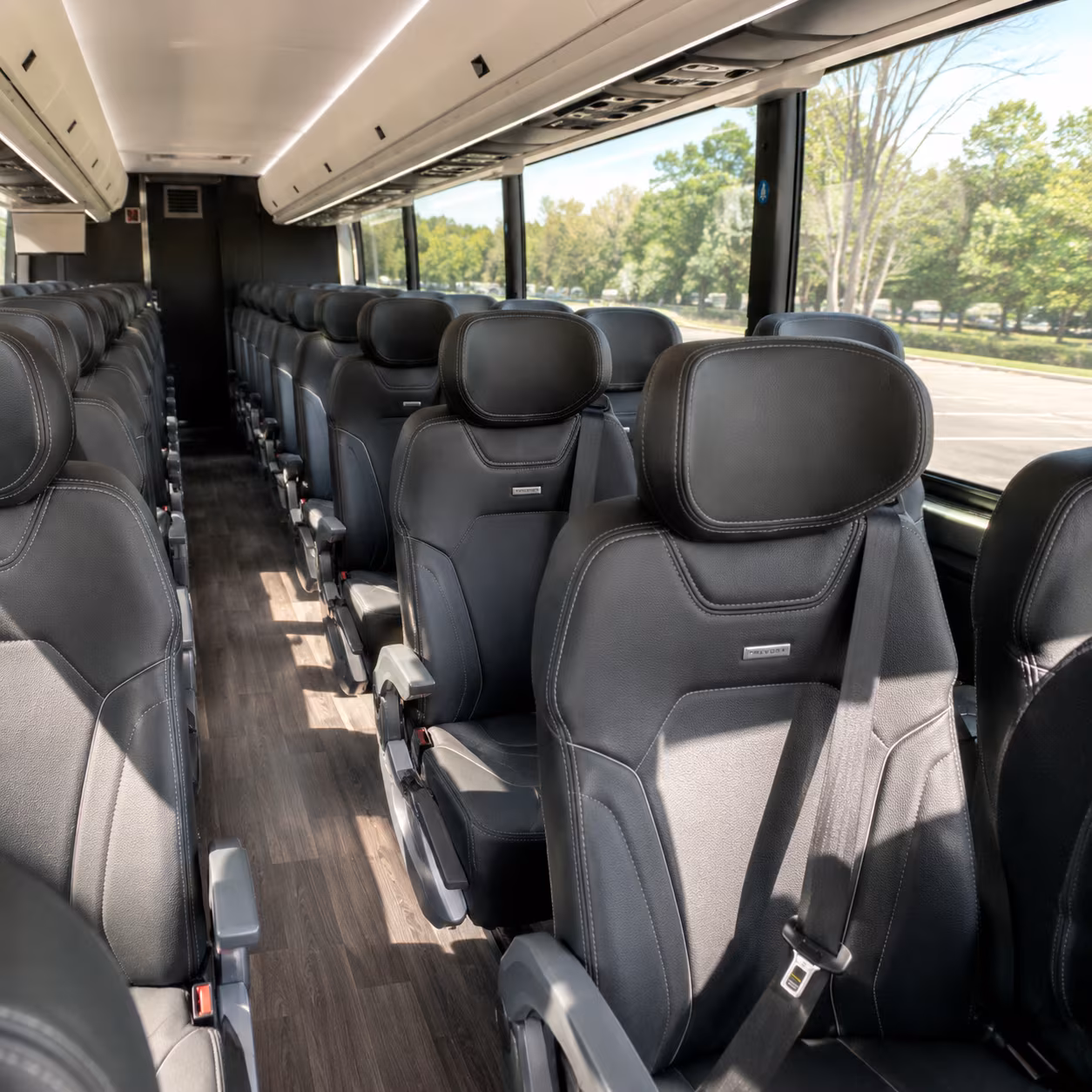 des moines private event transportation onboard seating